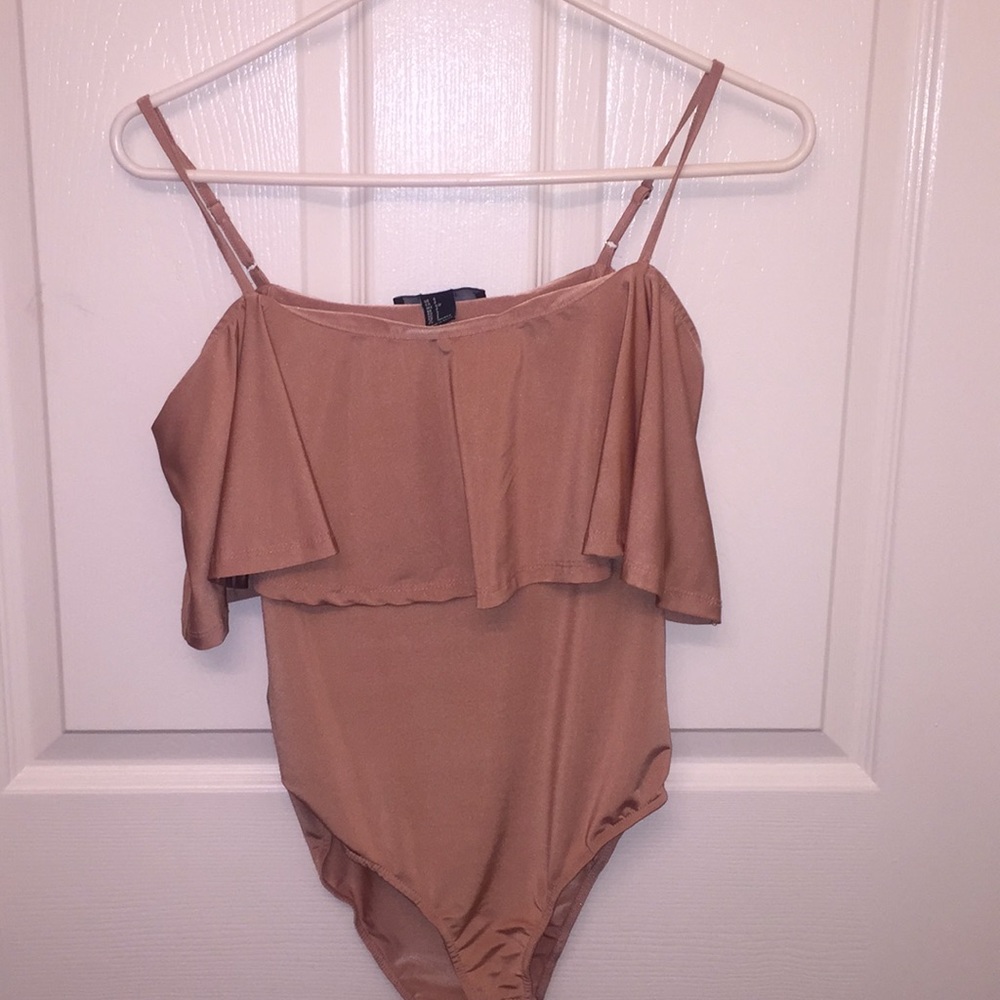 WOMENS - Beige silk body suit